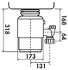 Tritatutto InSinkErator® modello 56 per 2-3 persone con Anteprima dell’immagine prodotto 2
