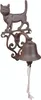 Esschert Design Cloche de porte Chat Marron antique - Fonte Voir les images du produit 2