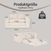 Zweisitzer-Schlafsofa mit Memory-Schaum – kein Aufbau Produktbild-Vorschau 7