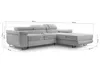 AX LIVING Cord Couch L Form – Arborio R Wohnlandschaft 280 Produktbild-Vorschau 8