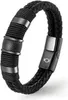 UNIQAL | Schwarzes Lederarmband Herren "PREMIUM STYLE" Produktbild-Vorschau 1