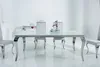 Barock Design Esstisch MODERN BAROCK 180cm weiß Edelstahl Produktbild-Vorschau 1