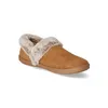A single brown slipper with faux fur trim is shown against a white background. Produktbild-Vorschau