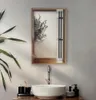 A bathroom vanity with a sink, faucet, and mirror. Produktbild-Vorschau