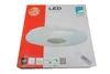 The image shows the retail packaging of an LED ceiling light. Produktbild-Vorschau