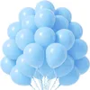 50x palloncini azzurri Ø 35 cm per compleanno & matrimonio Anteprima dell’immagine prodotto 1