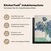 KitchenYeah© Herdabdeckplatte Vase mit Schwertlilien - Produktbild-Vorschau 6