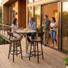 tectake® Set Barhocker Poole Sitzhöhe 73 cm Produktbild-Vorschau 7