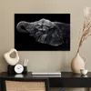 MuchoWow® Poster Elefant - Tiere - Schwarz - Natur 60x40 cm Produktbild-Vorschau 3