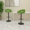 Two green bar stools are shown in a room with a marble floor and a white console table. Náhled obrázku produktu