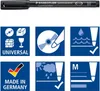 STAEDTLER Penna a foglio Lumocolor 31-9WP4GS 0,4-2,5mm bw 4 Anteprima dell’immagine prodotto 20