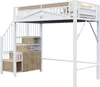 Kovová půdní postel Sweiko 90 x 200 cm, jedinečná Náhled obrázku produktu 8