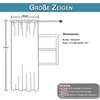 2 Stück Vorhänge Weiß Blatt Stickerei Voile Transparent Produktbild-Vorschau 11