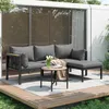 Flieks Gartenlounge-Set 4 Personen, Balkonmöbel Gartenmöbel Produktbild-Vorschau 2