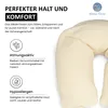 Seitenschläferkissen Kissen Stillkissen Allergiker 140x30 Produktbild-Vorschau 2