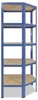 shelfplaza HOME 180x70x45 cm Eckregal in blau mit 5 Böden Produktbild-Vorschau 5
