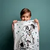 Jerry Fabrics Plážová osuška 70x140 101 dalmatinů bílá Náhled obrázku produktu 5