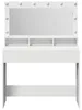 vidaXL Schminktisch mit Regal Weiß 100 x 41 x 135 cm Produktbild-Vorschau 4