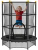 HOMCOM Kinder Trampolin Ø140 cm, Trampolin für Kinder 3-10 Produktbild-Vorschau 1