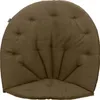 A brown tufted cushion for a chair. Náhled obrázku produktu