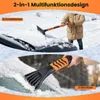 COSTWAY Raschiaghiaccio per auto con scopa, scopa da neve Anteprima dell’immagine prodotto 4