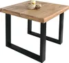Esstisch Akazie Natur 80 x 80 cm massiv gerade Tischkanten Produktbild-Vorschau 1