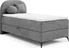 Boxspringbett Gästebett GORGIA 100x200cm Stoff Jasmin Grau Produktbild-Vorschau 1