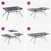 vidaXL Ausziehbarer Mesh Esstisch Anthrazit 212 x 90 x 76 Produktbild-Vorschau 11