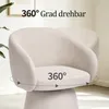 Duhome Poltrona da salotto beige, poltrona girevole in Anteprima dell’immagine prodotto 6