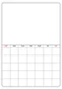 Calendrier magnétique pour réfrigérateur, effaçable à sec, Voir les images du produit 1