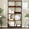 vidaXL Bücherregal Räuchereiche 78,5x33x153 cm Produktbild-Vorschau 2