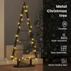 vidaXL Metall Weihnachtsbaum mit Ständer Schwarz 90 cm Produktbild-Vorschau 5