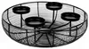 Adventskranz Metallschale schwarz Ø 36 cm Produktbild-Vorschau 4