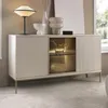 Sideboard Lagos 3D Kaschmir Beige 154 cm mit LED – 3 Türen, Produktbild-Vorschau 1