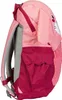 Side view of a pink children's backpack with rabbit ears. Produktbild-Vorschau