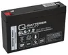 Q-Batteries 6LS-7.2 6V 7,2Ah Blei-Vlies Akku AGM VRLA Voir les images du produit 1