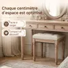 HomeMiYN Banc d'entrée rembourré, tabouret pour enfiler les Voir les images du produit 3