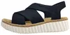 Rieker Damen Keil-Sandaletten Blau Voir les images du produit 14
