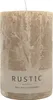 Stumpenkerze - Braun - Paraffinwachs - 7 x 11 cm - Produktbild-Vorschau 2