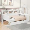 MODFU Schlafsofa Tagesbett 90x200cm mit Nachttischablage Produktbild-Vorschau 2