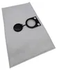 A vacuum cleaner bag with a black plastic connector. Produktbild-Vorschau
