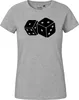 Huuraa Damen T-Shirt Würfel Dice XL Sport Grey Bio Produktbild-Vorschau 2