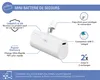 Powerbank 5000mAh USBC PD connecteur intégré Blanc Voir les images du produit 2