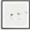 Gerahmtes Poster - Schwarzer Rahmen - Flug Vogel Reiher - Produktbild-Vorschau 1