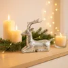 Marrakesch Weihnachtsdeko Hirsch Silber 19 cm | Edle Produktbild-Vorschau 8