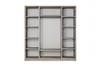 Drehtürenschrank Kleiderschrank Schrank 180 cm Beige farben Produktbild-Vorschau 3