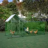 Pollaio Recinto all'aperto Argento 3x1x1,5 m con serratura Anteprima dell’immagine prodotto 9