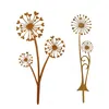Gartenstecker Set mit Rostdeko Pusteblume, Wetterfeste Produktbild-Vorschau 1