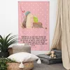 Mr. & Mrs. Panda Wandbild Igel Federschmuck - Rot Pastell - Produktbild-Vorschau 2