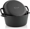 BBQ-Toro Gusseisen Topf 6,8 Liter, Schmortopf zum Kochen Produktbild-Vorschau 1